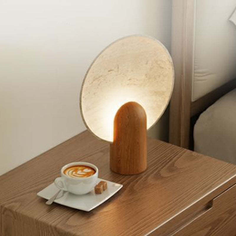 Modern Rubber Wood Bedside Nightstand