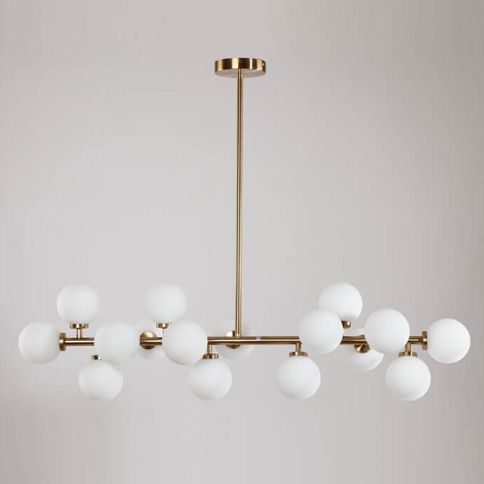Nordic Magic Bean Glass Ball Island Chandelier