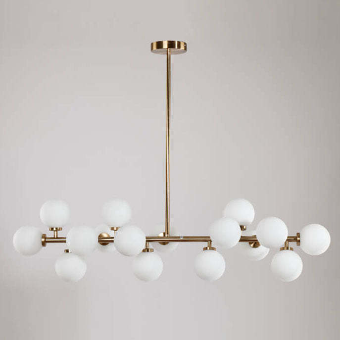 Nordic Magic Bean Glass Ball Island Chandelier