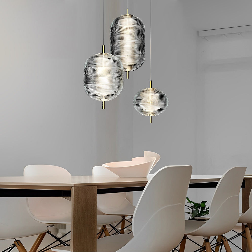 Personalized Glass Shade Iron Nordic Pendant