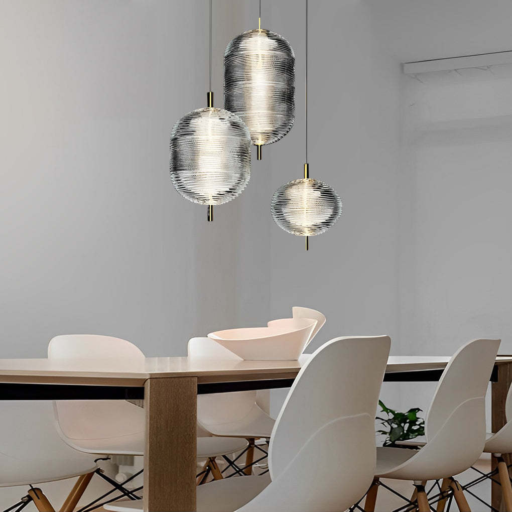 Personalized Glass Shade Iron Nordic Pendant