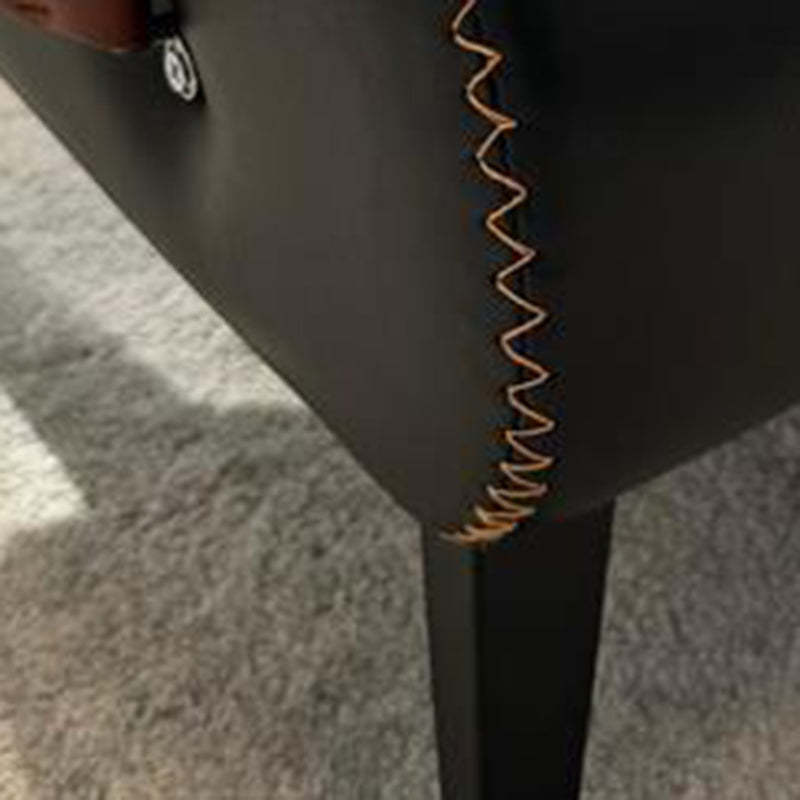 Modern Leather Upholstered Portable Footstool