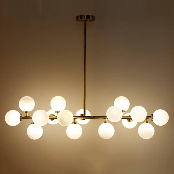 Nordic Magic Bean Glass Ball Island Chandelier