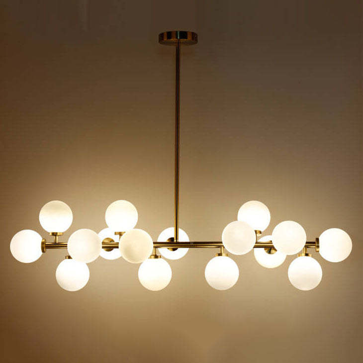 Nordic Magic Bean Glass Ball Island Chandelier