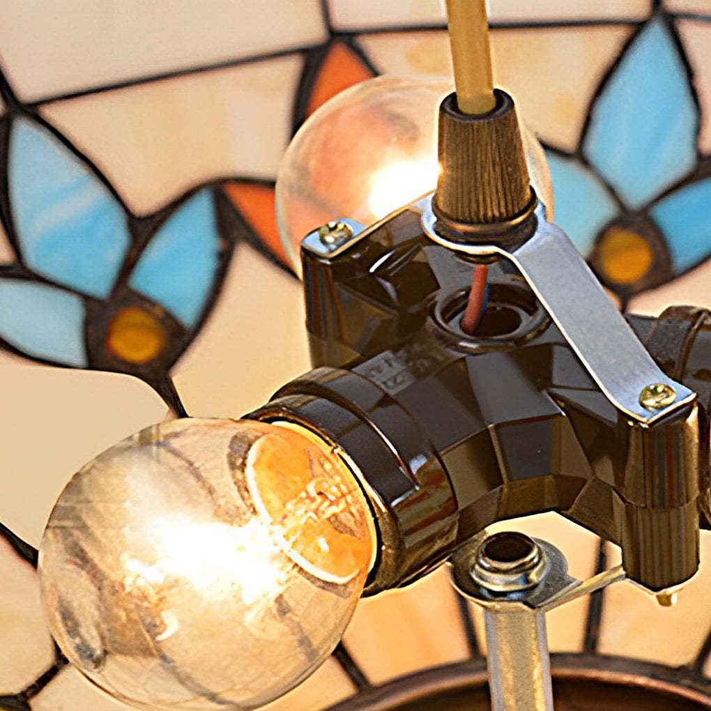 Handmade Baroque Colorful Glass European Chandelier