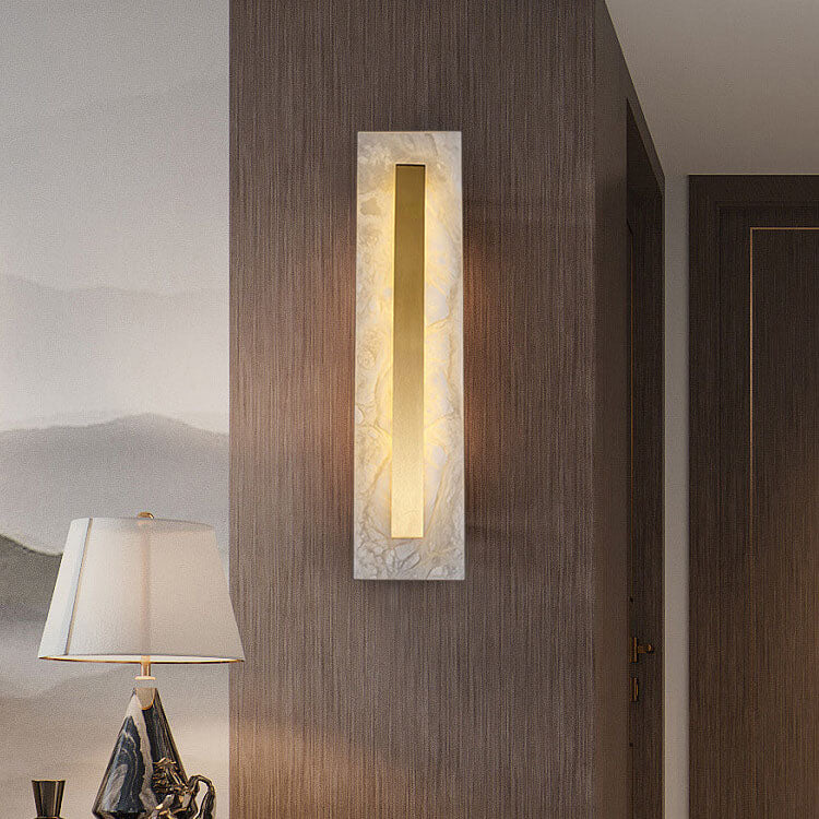 Luxury square oval brass wall sconces — Small (12"H / 220V-240V (UK/AU)