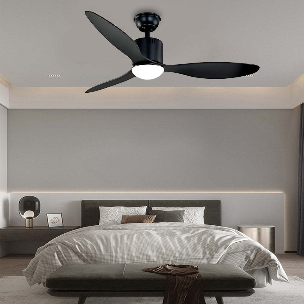 3-Blade Mute Dimmable LED Remote Modern Fan