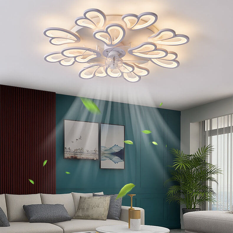 Scandinavian Minimalist Heart Flush Mount