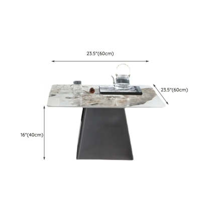 Gray Scratch-Resistant Stone Square Bunching Tables