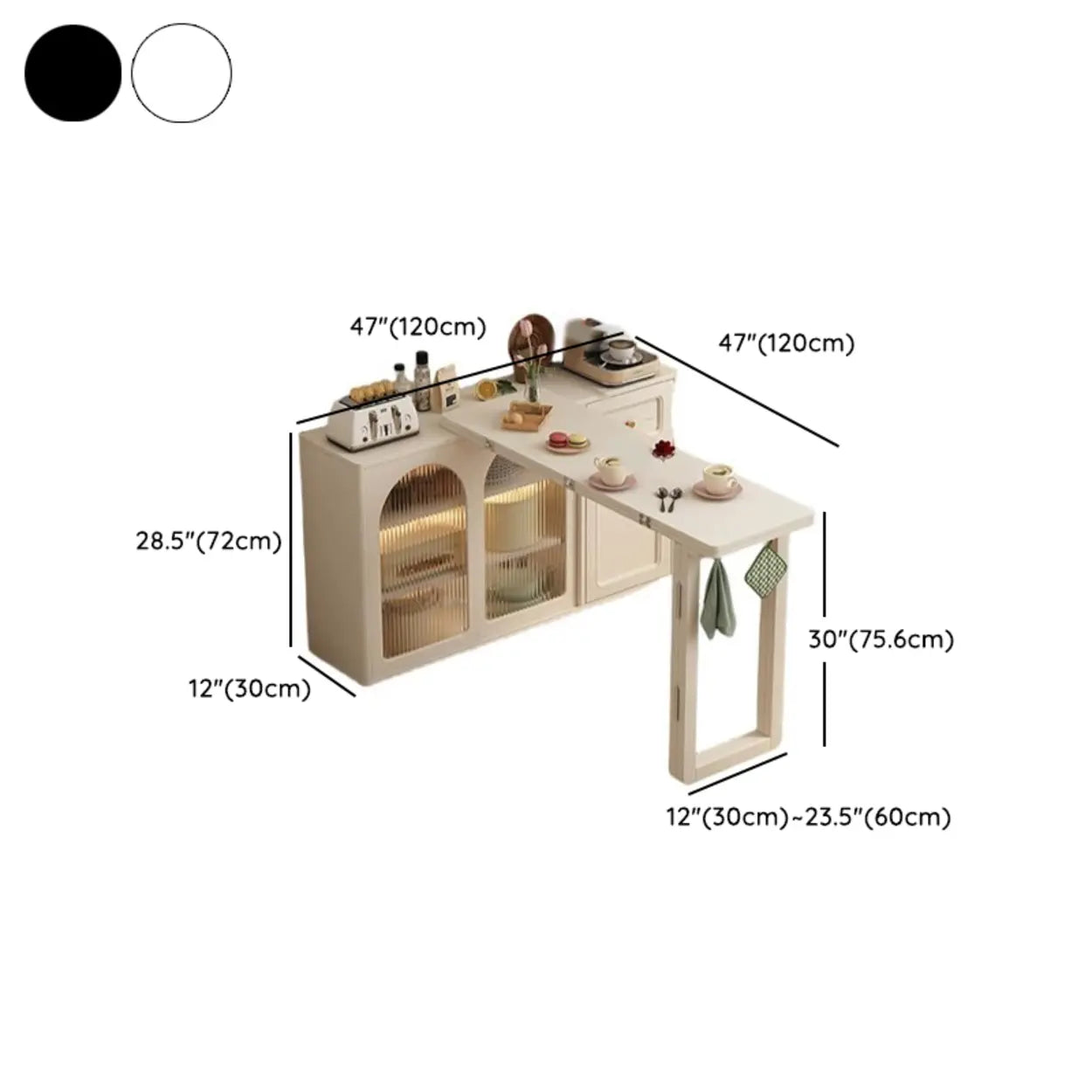 Modern Rattan Sideboard with Storage Drawers