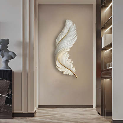 Luxury Creative Feathers USB DC5V Remote Control LED Modern Wall Lights-Lighom