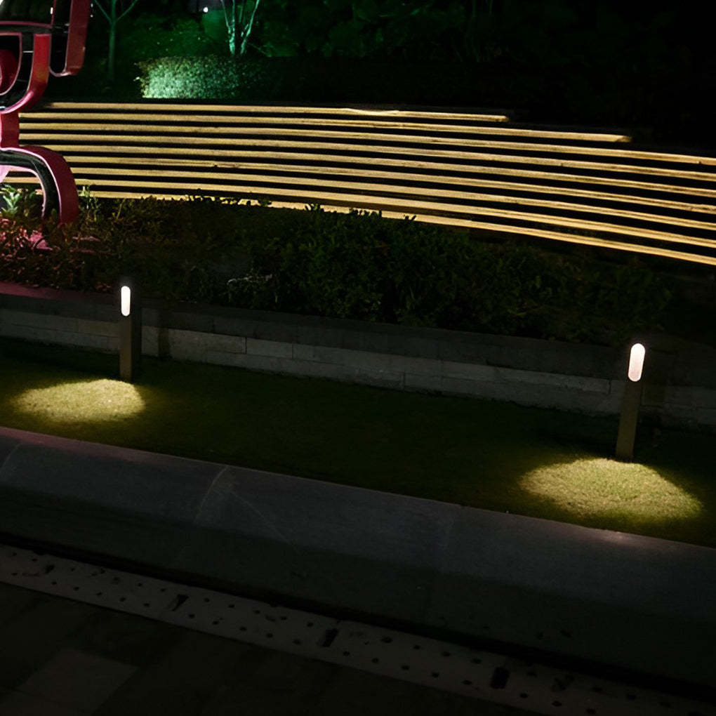 7W COB Front Pathway Lighting Black Modern Outdoor Lawn Path Lights-Lighom