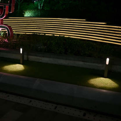 7W COB Front Pathway Lighting Black Modern Outdoor Lawn Path Lights-Lighom