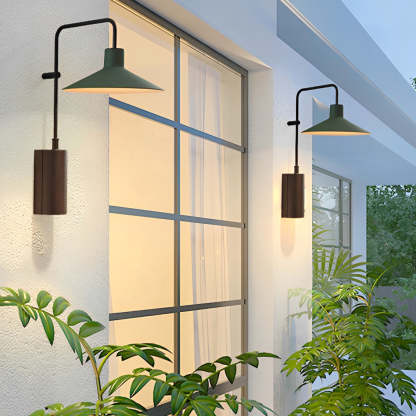 Waterproof LED Creative Modern Outdoor Wall Lamp Swing Arm Wall Sconces-Lighom