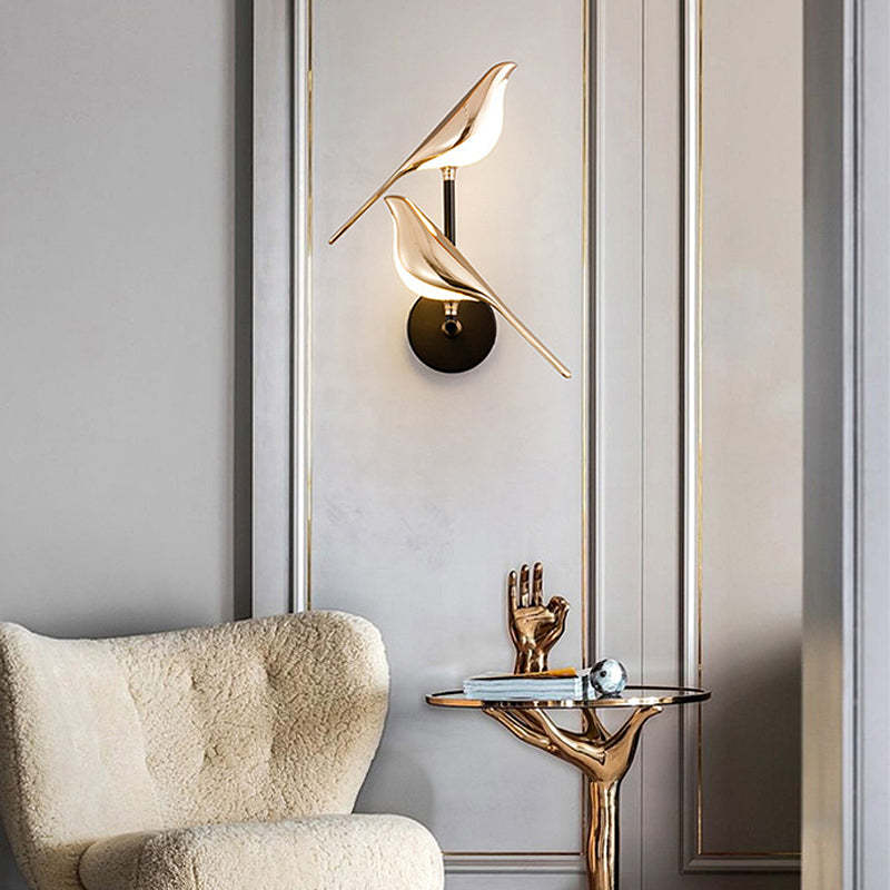 Magpies Creative Bird Adjustable LED Dimmable with Remote Nordic Wall Lamp-Lighom
