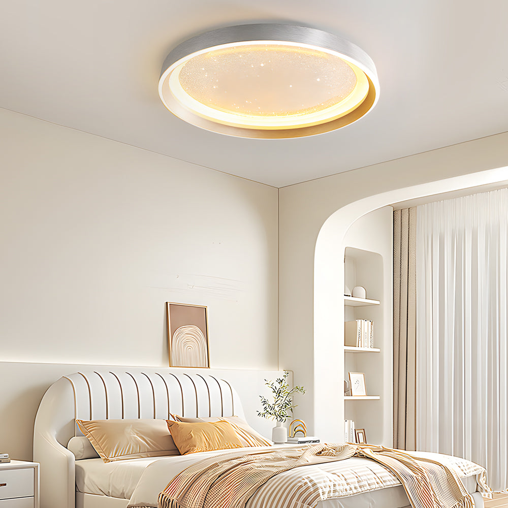 Lighom sky starry acrylic flush mount lighting for bedroom — 15.7"
