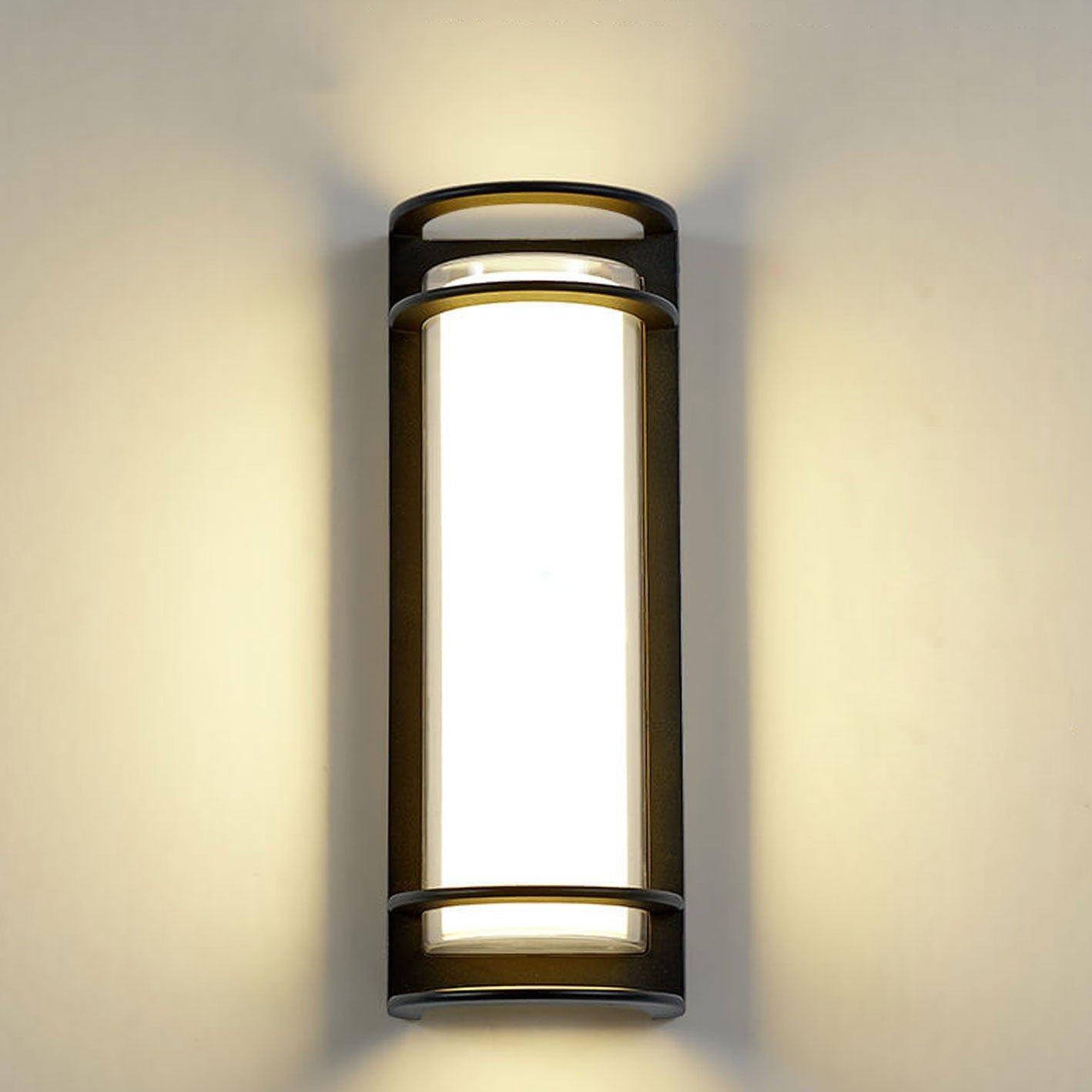 Modern column black acrylic wall sconces — Warm White (3000K) / 30W / 220V-240V (UK/AU)