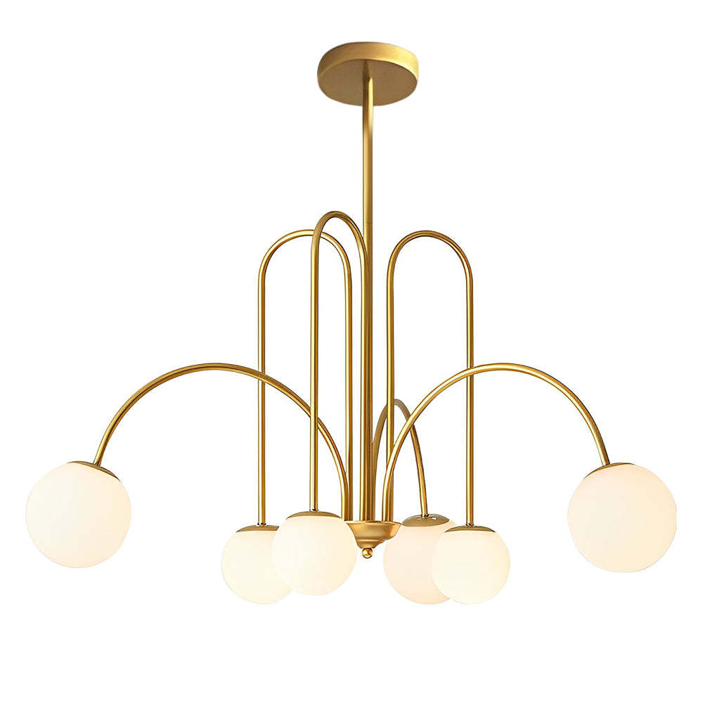 Iron Glass Nordic Ceiling Chandelier