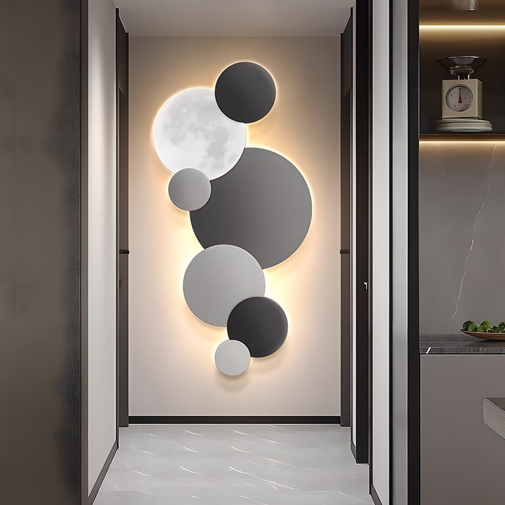 Lunar Glow Round LED Wall Sconce-Lighom