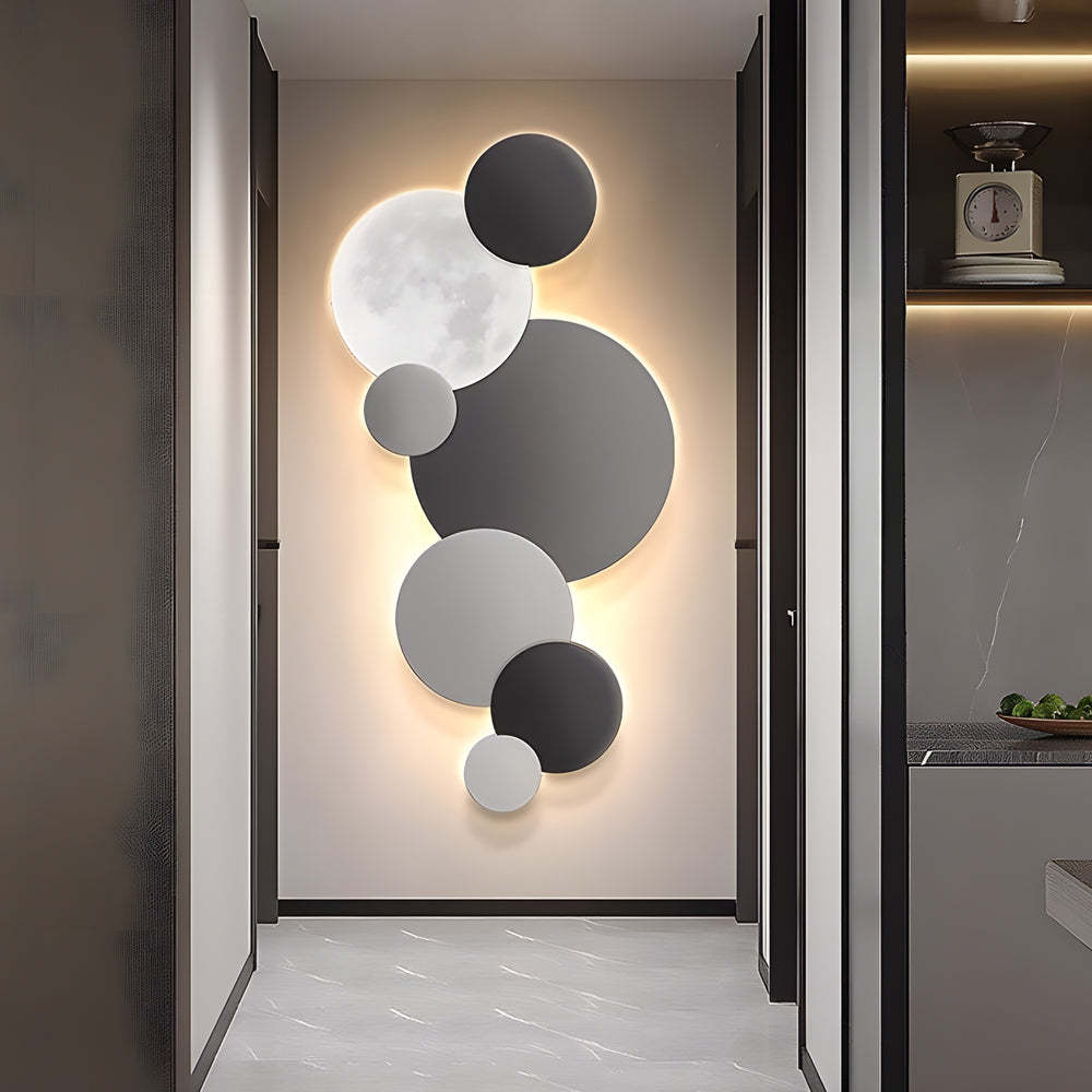 Lunar Glow Round LED Wall Sconce-Lighom
