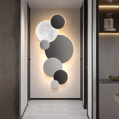Lunar Glow Round LED Wall Sconce-Lighom