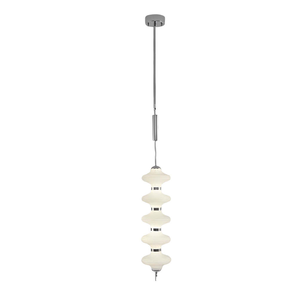 Glass Gourd Metal LED Minimalist Mini Chandelier