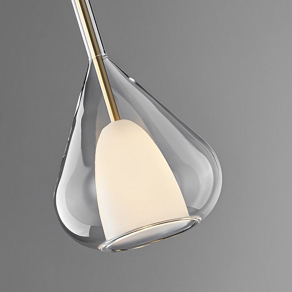 Raindrop Double Layer Glass Nordic Small Chandelier