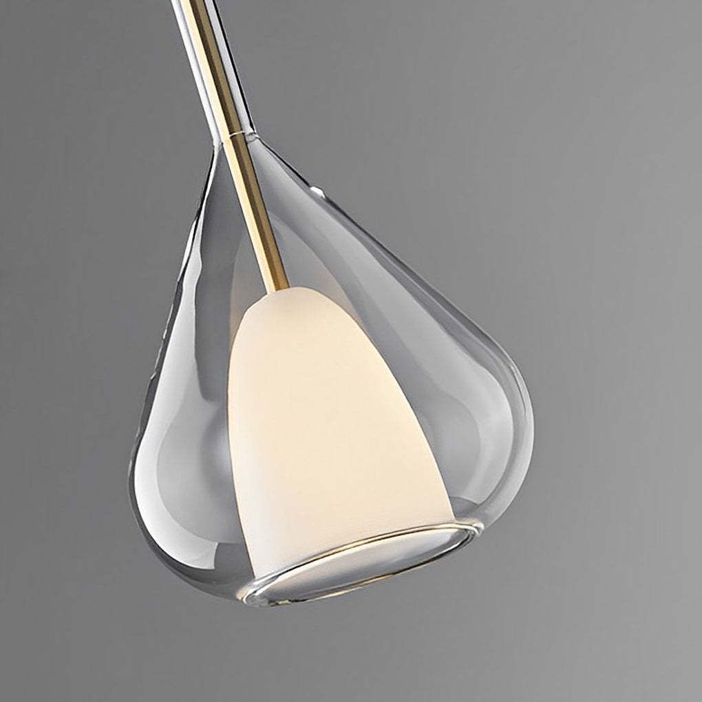 Raindrop Double Layer Glass Nordic Small Chandelier