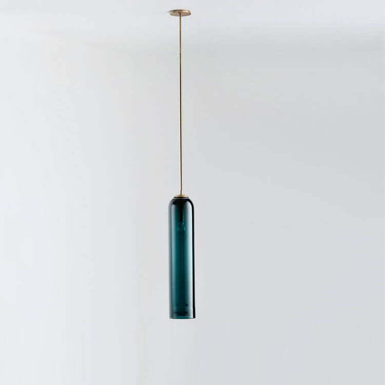 Minimalist Tube Glass LED Pendant Light