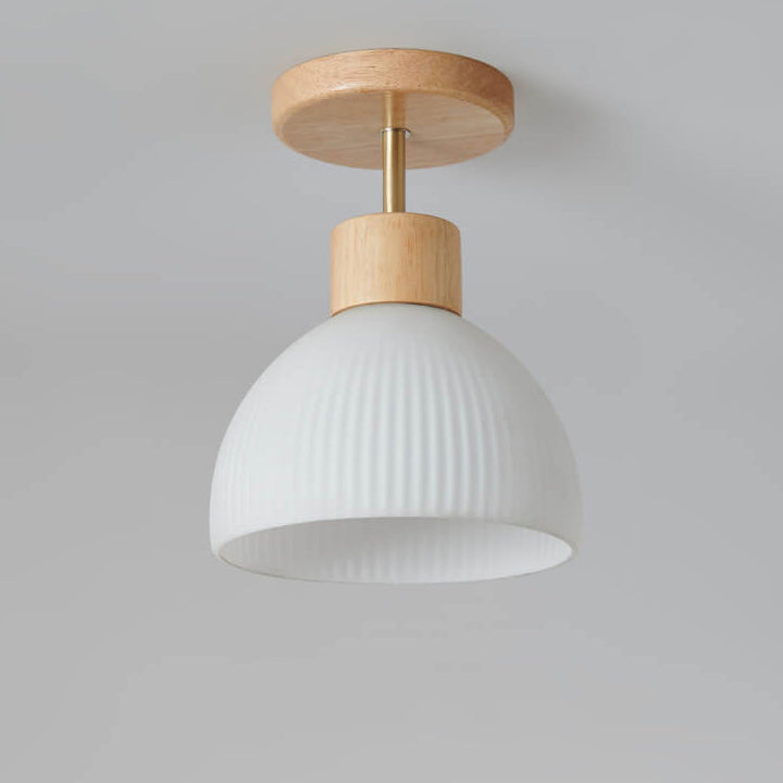 Nordic Glass Half Round Ceiling Light