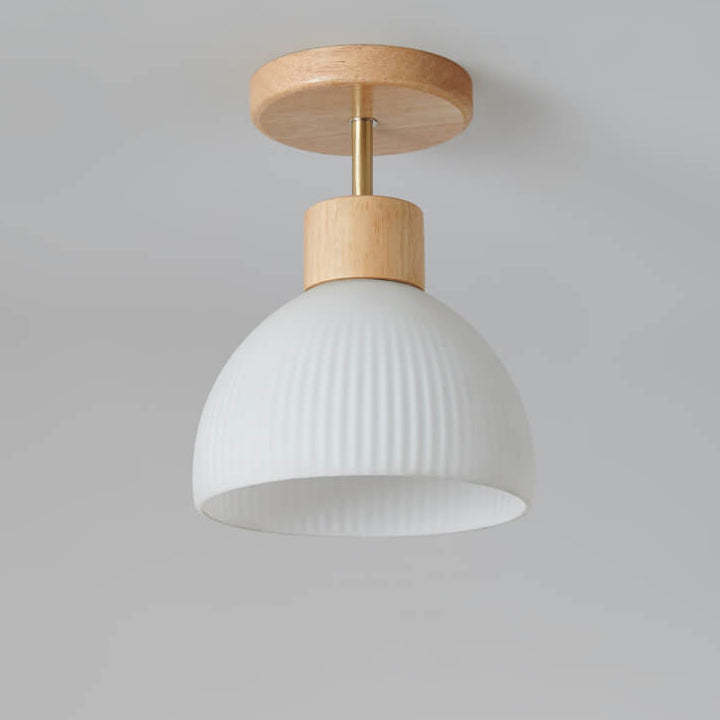 Nordic Glass Half Round Ceiling Light