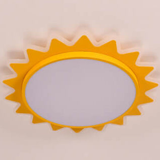 Cartoon Sun LED Flush Mount Light