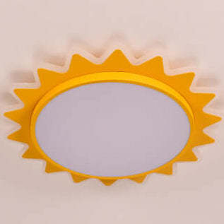 Cartoon Sun LED Flush Mount Light