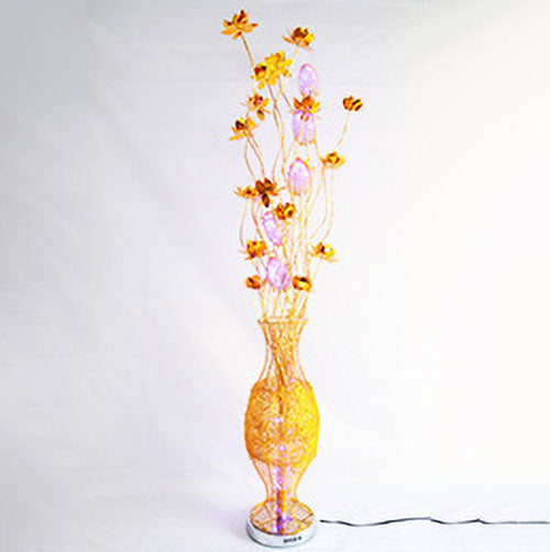European Vase Flower Aluminum LED Floor Lamp