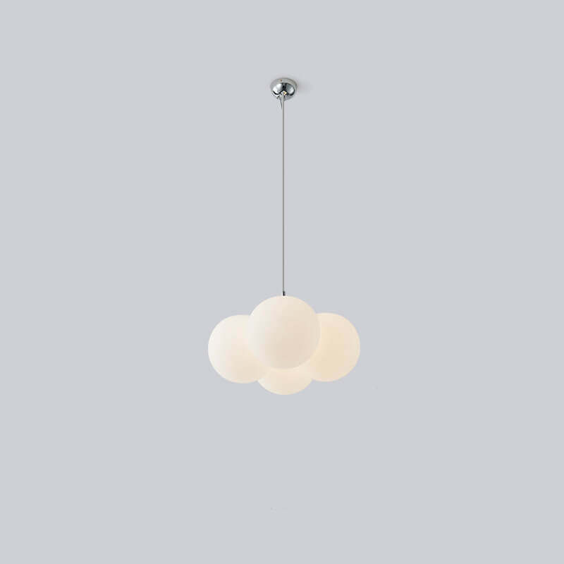 Nordic White Bubble Acrylic Chandelier