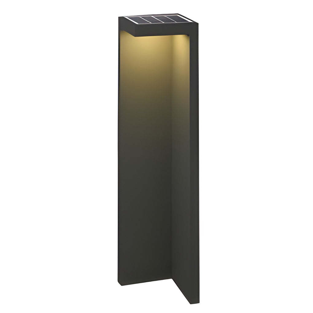 Half-Cut Rectangular Fixture Modern Outdoor Path Light in Gray, LED 4.5W, IP54 Waterproof-Lighom
