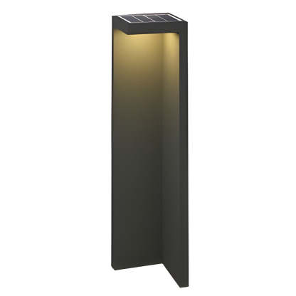 Half-Cut Rectangular Fixture Modern Outdoor Path Light in Gray, LED 4.5W, IP54 Waterproof-Lighom