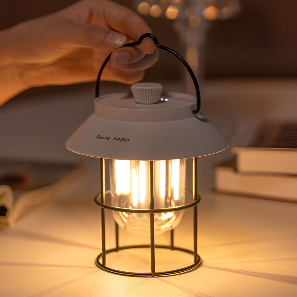 USB Rechargeable Dimmable LED Hanging Stand Portable Outdoor Lanterns-Lighom