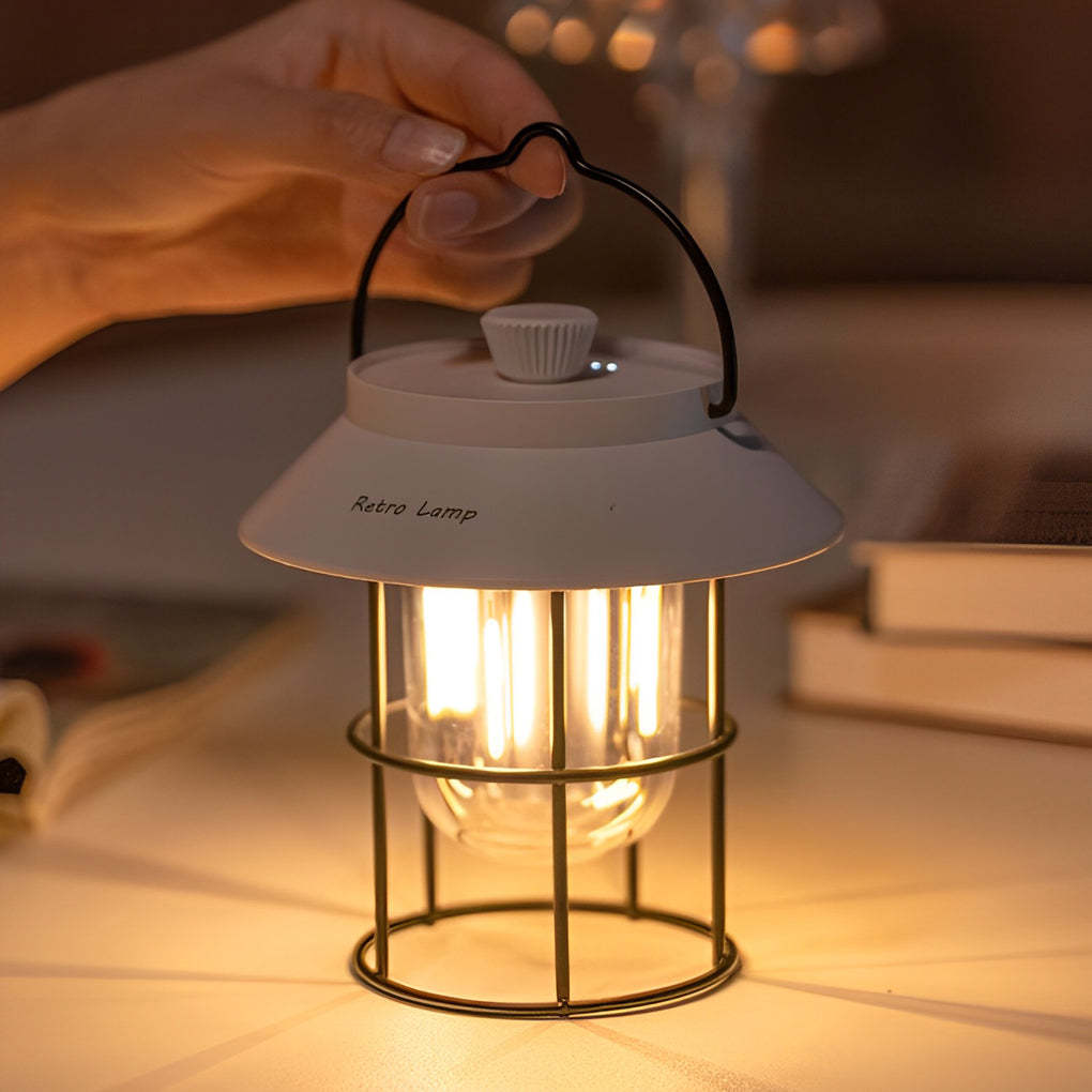 USB Rechargeable Dimmable LED Hanging Stand Portable Outdoor Lanterns-Lighom