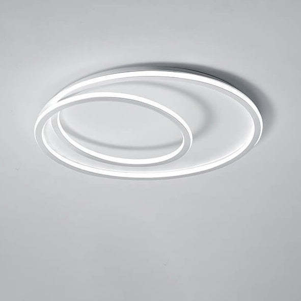 Nordic Minimalist Double Circle LED Flush Mount Light