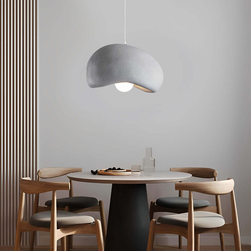 Cloud Donut LED Semicircle Asian Chandelier