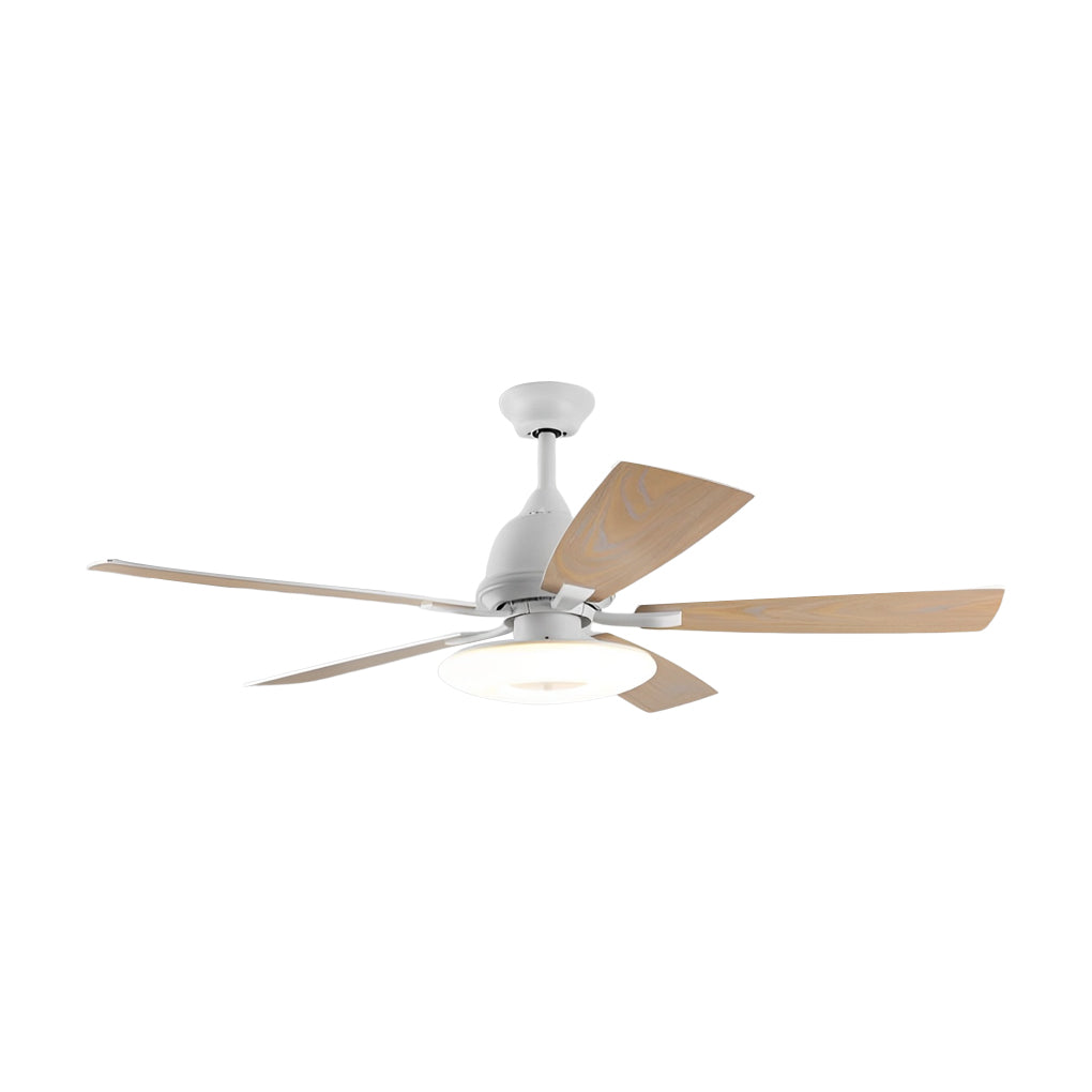 5-Blade Mute Dimmable LED Remote Nordic Fan