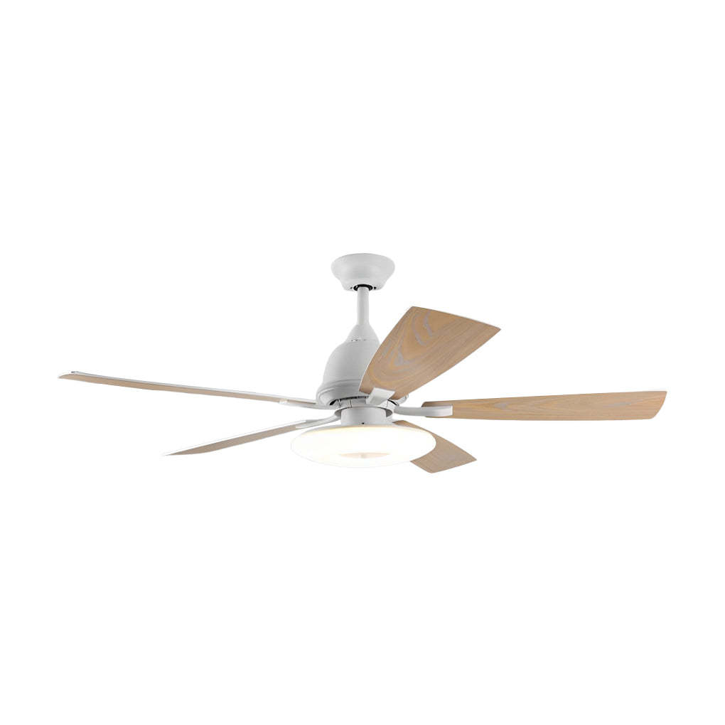 5-Blade Mute Dimmable LED Remote Nordic Fan