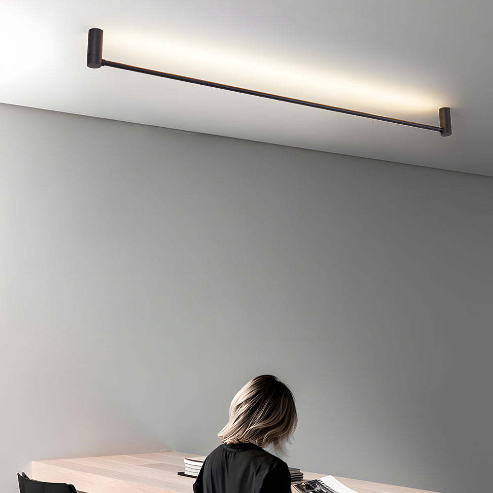 Modern Black LED Linear Ceiling Light