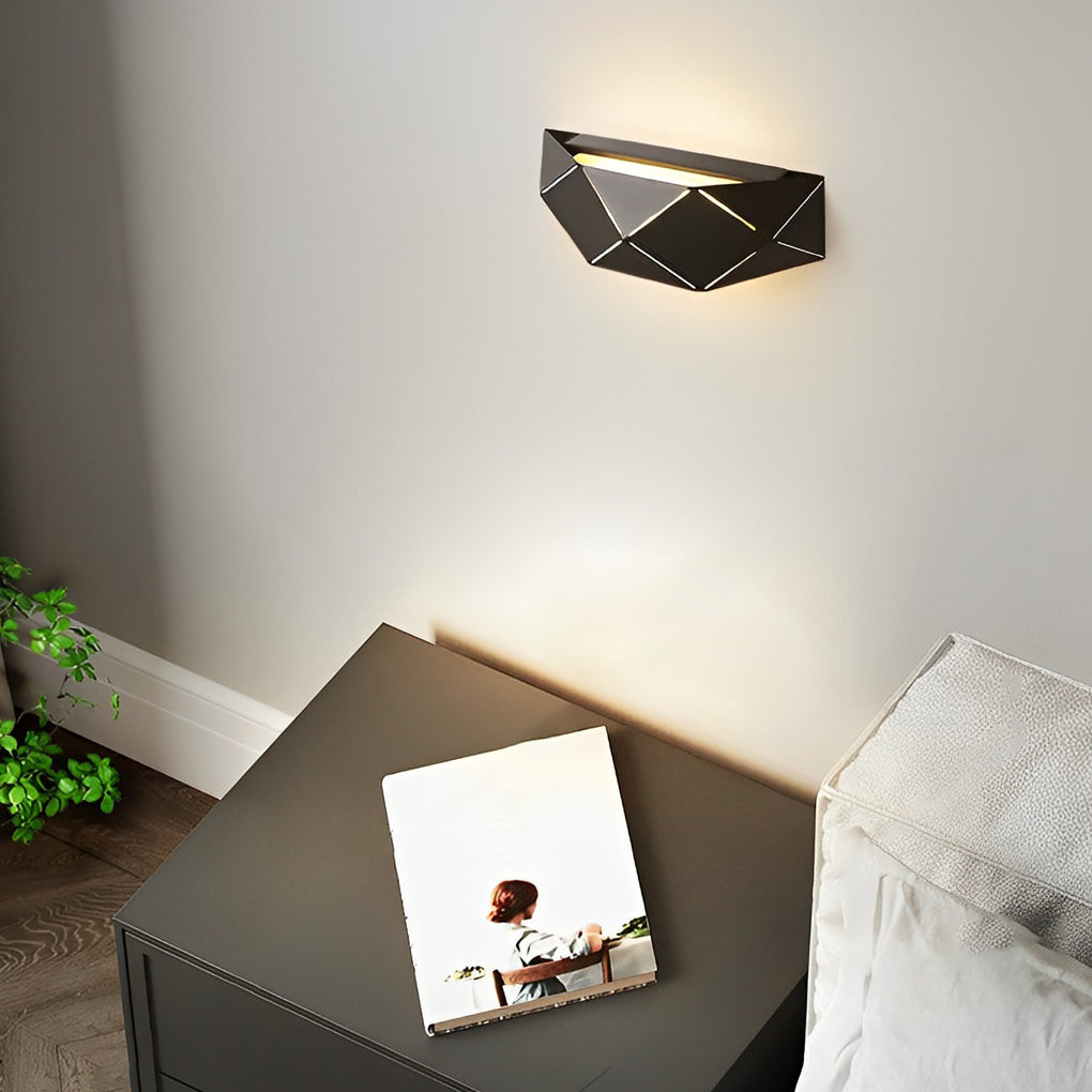 Minimalist Creative Geometric Iron Acrylic Modern Wall Lights Wall Lamp-Lighom