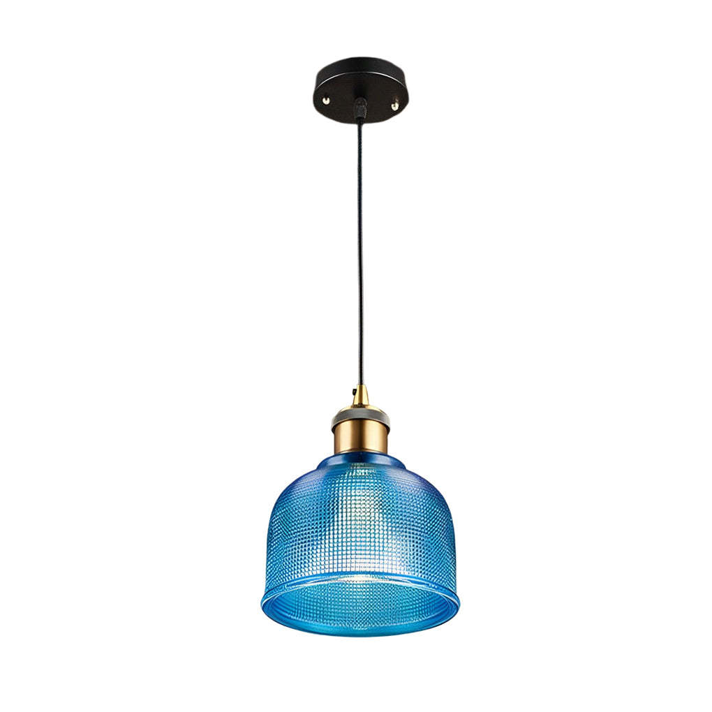 Glass Bowl Metal Nordic Pendant