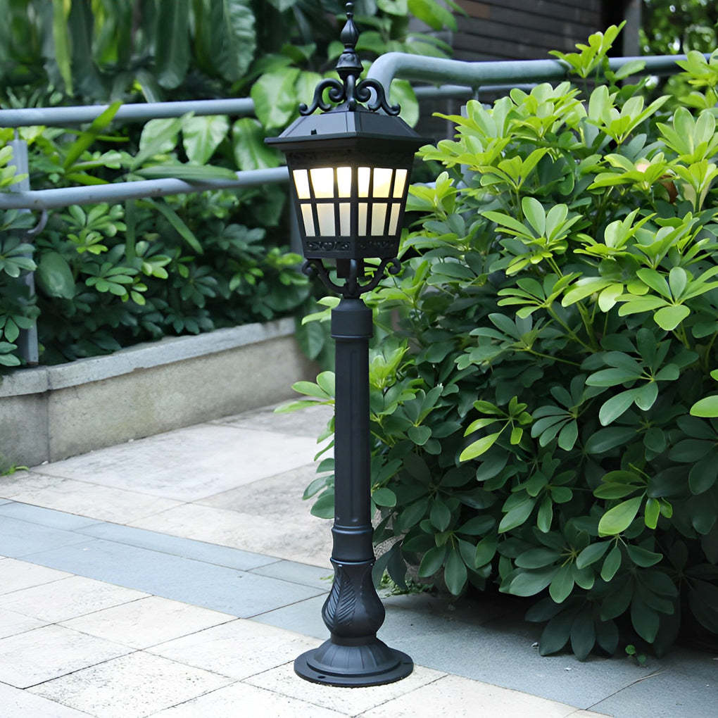 Outdoor Waterproof Aluminum Glass LED European Style Lawn Lamp Pathway Lights-Lighom