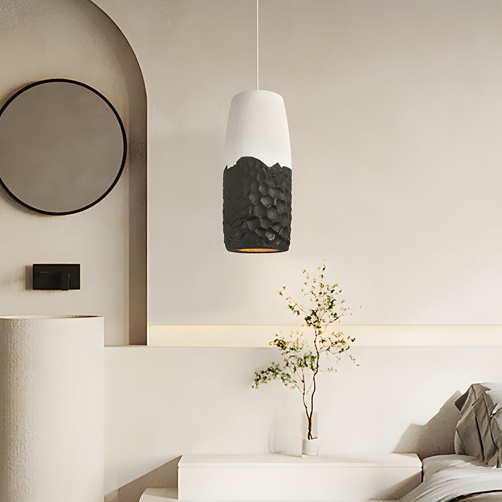 Modern handmade wabi-sabi black pendant lighting, Lighom