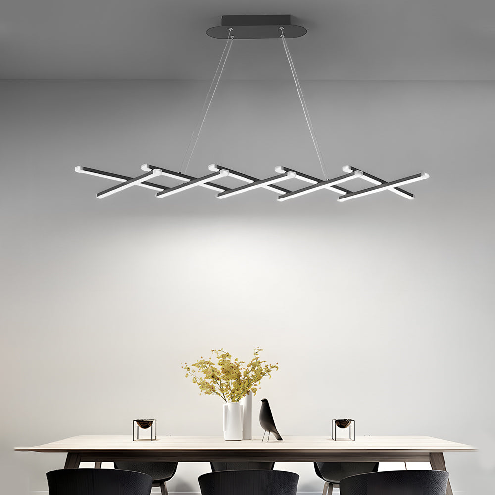 Retractable Dimmable Remote Control LED Pendant Light