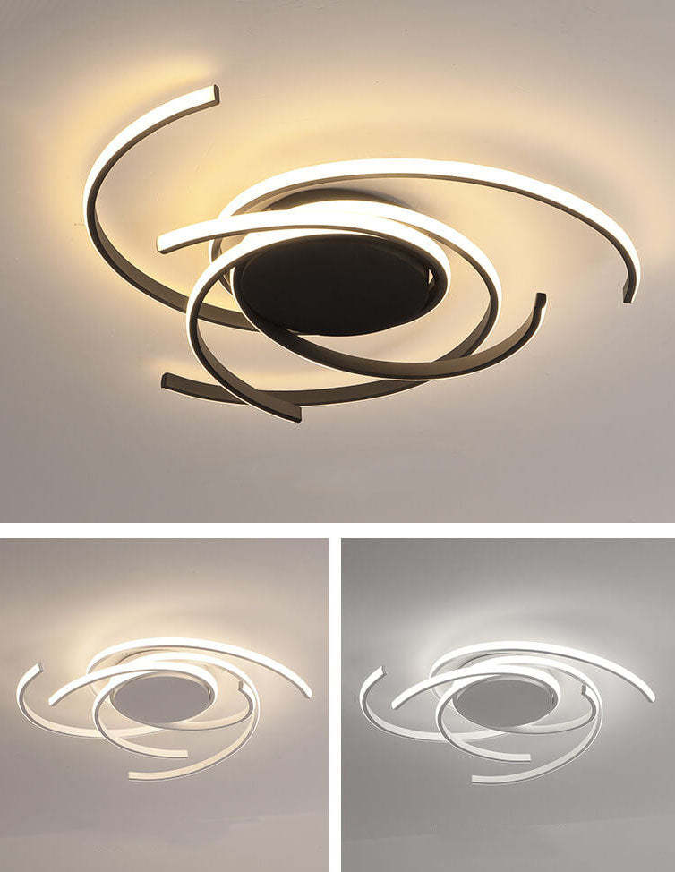 Minimalist Circle Strip Aluminum Ceiling Light